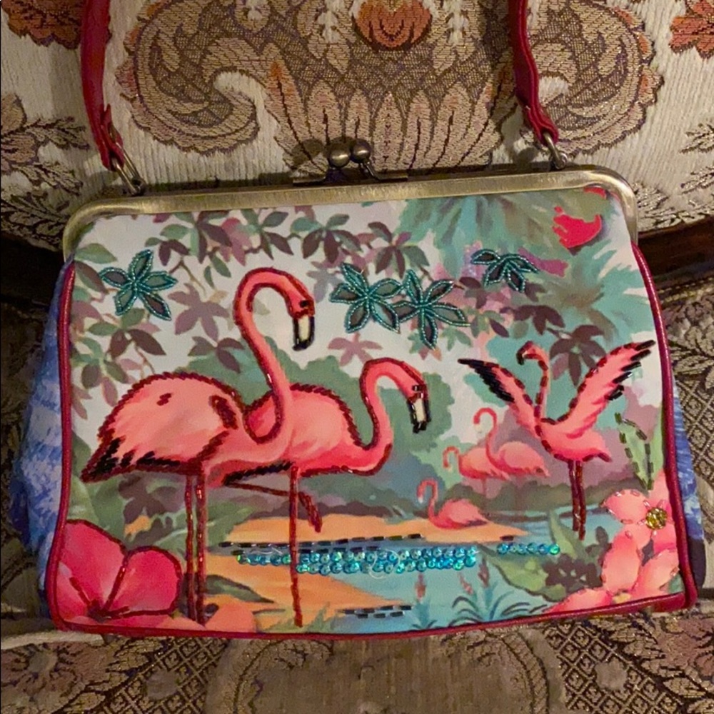 Vintage Far Nine Flamingo Purse